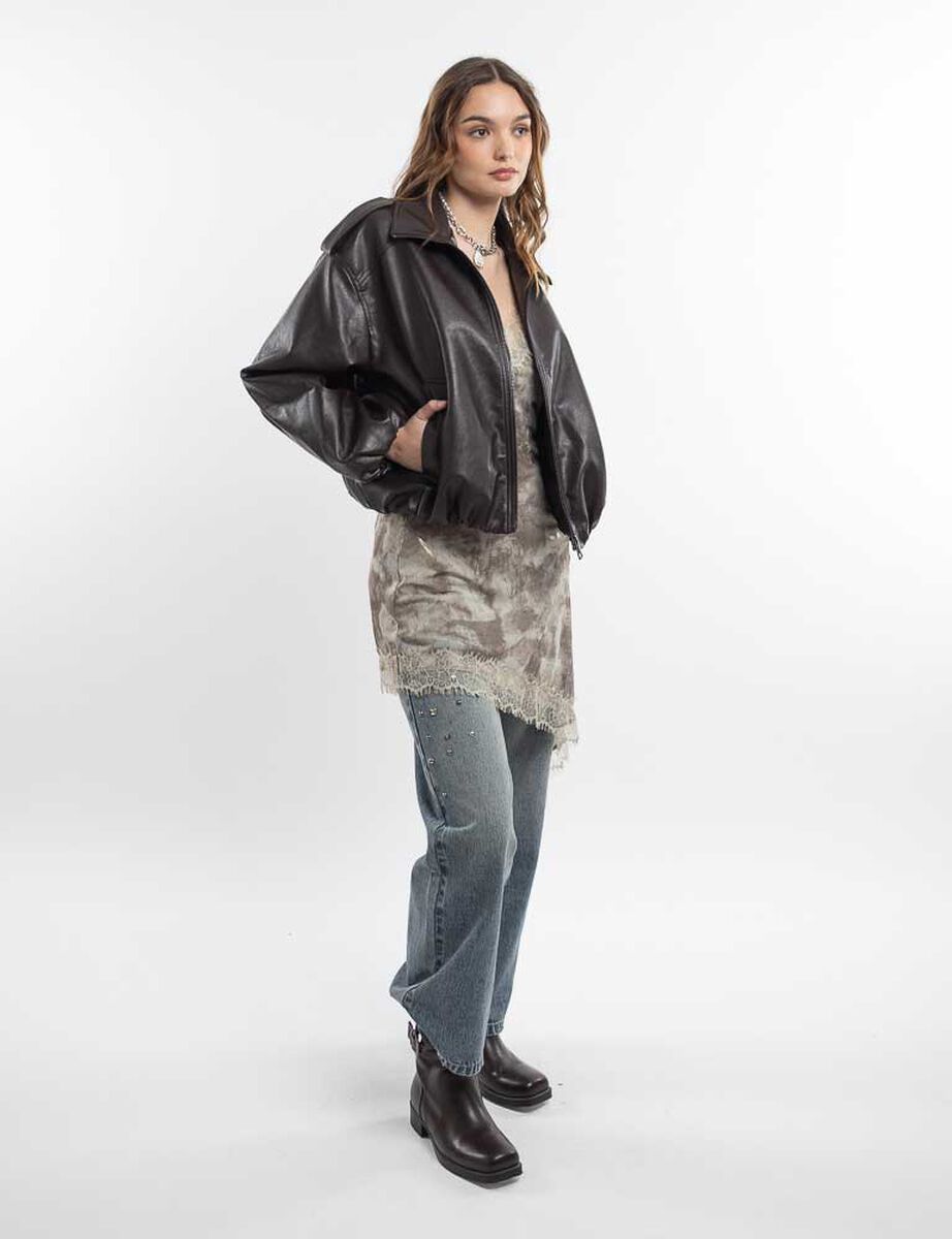 Chaqueta Ecocuero Mujer Icono