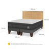 Cama Europea CIC 2 Plazas Lux + 1 Respaldo Sava