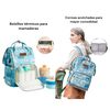 Mochila Maternal Impermeable con Usb Lubabycas Gris