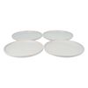 Set 4 Platos Base Doral Porto Servo Blanco
