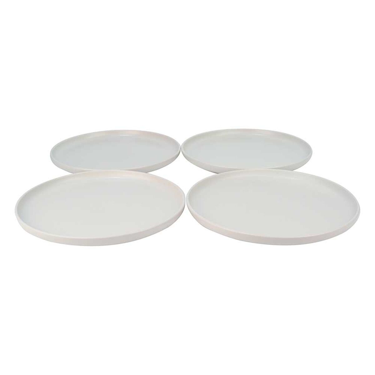 Set 4 Platos Base Doral Porto Servo Blanco