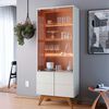 Rack Di Poretti Noronha Hasta 75" Blanco + Arrimo