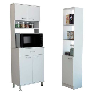 Imagen 2 del producto Combo Mueble Microondas + Optimizador TuHome Kitchen Blanco