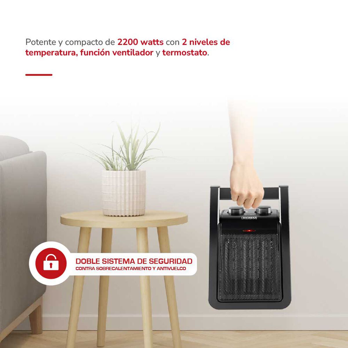 Termoventilador Thomas TH-CH38