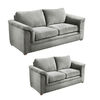 Juego de Living Latam Home Ancona 3 Cuerpos + Sofá 2 Cuerpos Gris