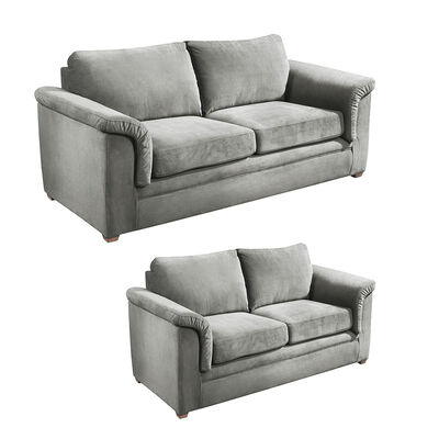Imagen 2 del producto Juego de Living Latam Home Ancona 3 Cuerpos + Sofá 2 Cuerpos Gris