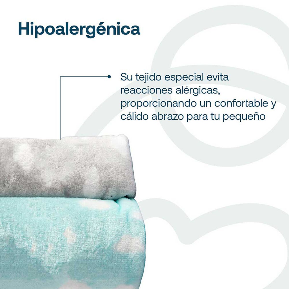 Pack 2 Mantas Celeste Bebesit