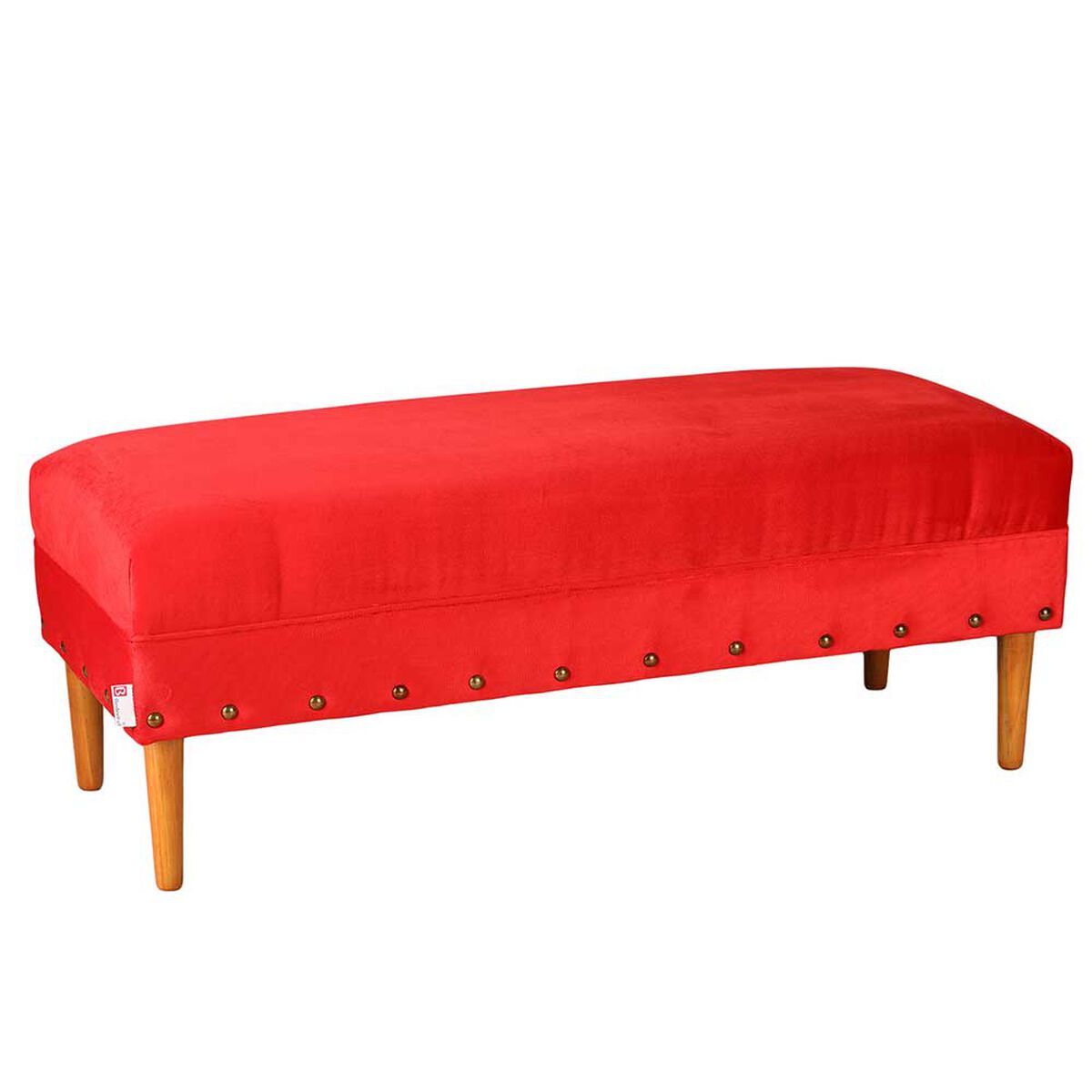 Banqueta Bodevir Provenza Tacha Felpa 04 Rojo