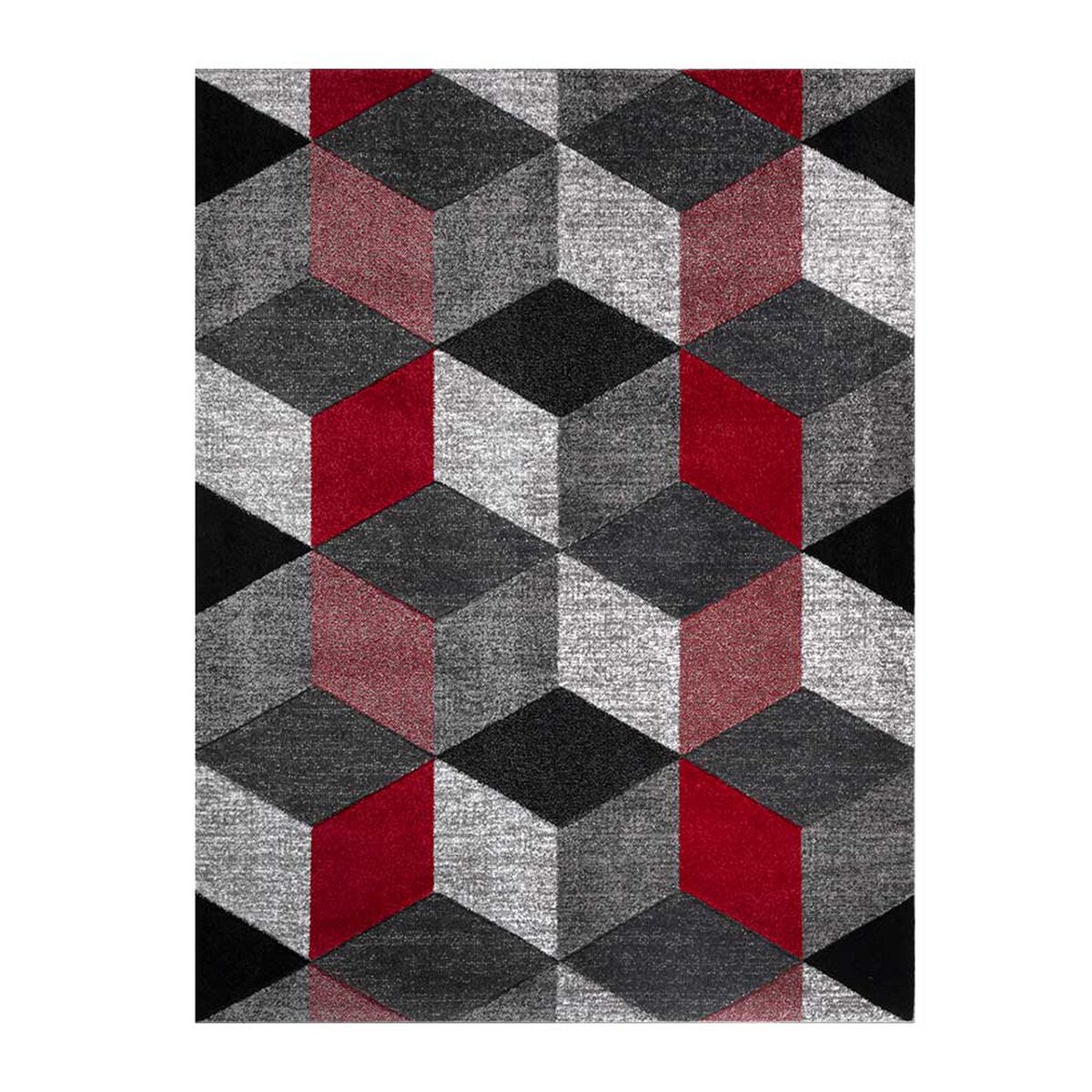 Alfombra Idetex Frise Carved Avangard 150 x 200 cm Rojo