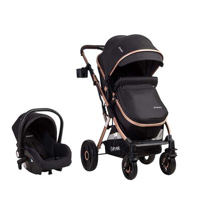 Imagen 2 del producto Coche Cuna Travel System Bebe Vox Negro Dorado Bebesit