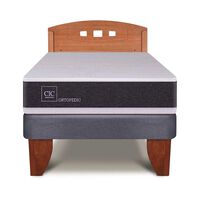 Cama Europea CIC 1,5 Plazas New Ortopedic + Respaldo New Gales