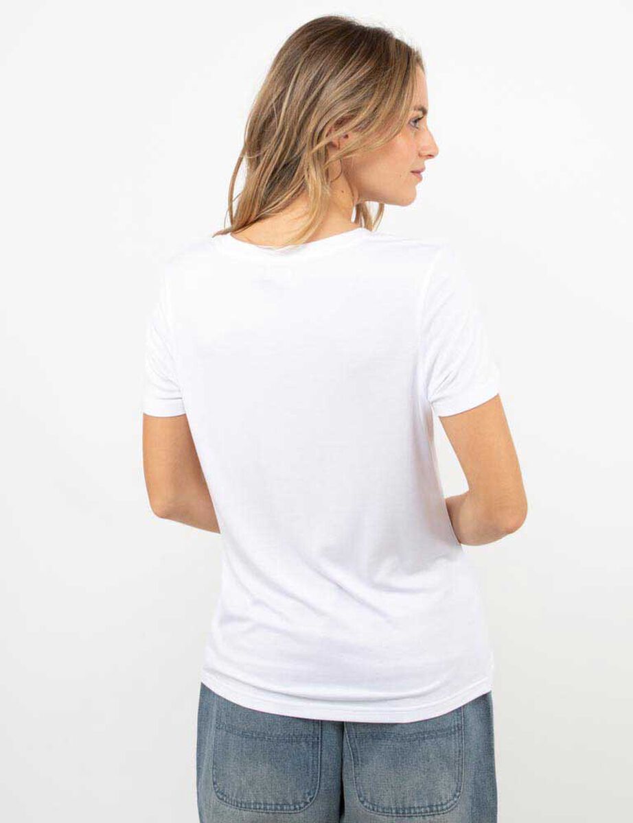Polera Con Estampado Manga Corta Mujer Icono