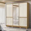Clóset Di Poretti Alaska 10 Puertas 4 Cajones Off White