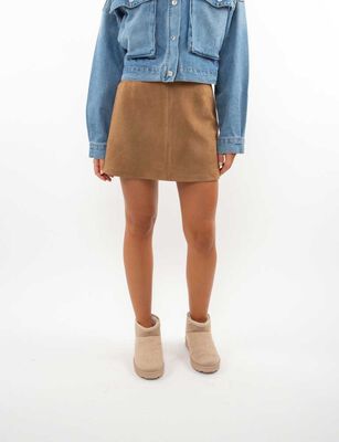 Imagen 1 del producto Falda Mini Mujer Icono Camel