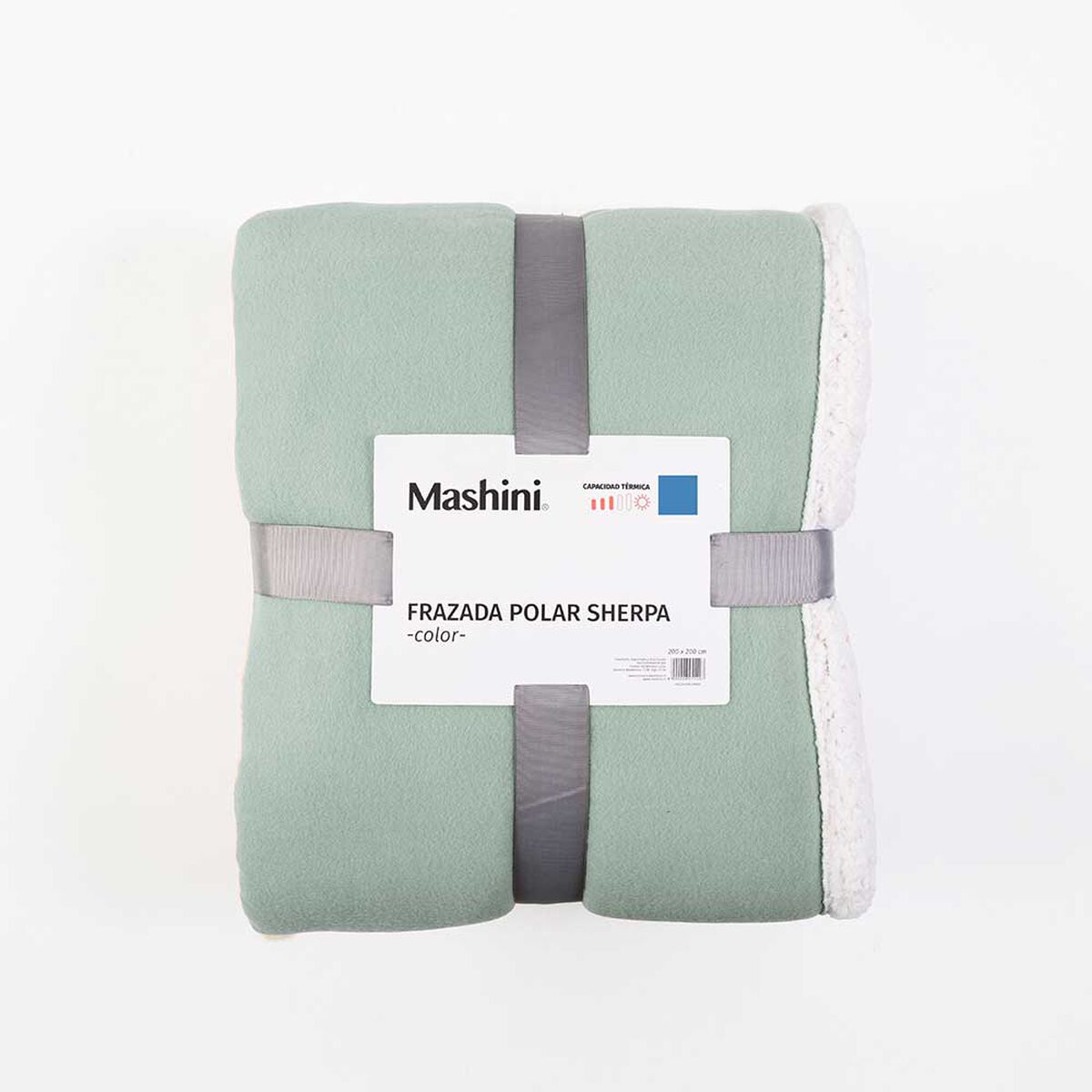 Frazada de Poliéster Mashini King Liso Verde