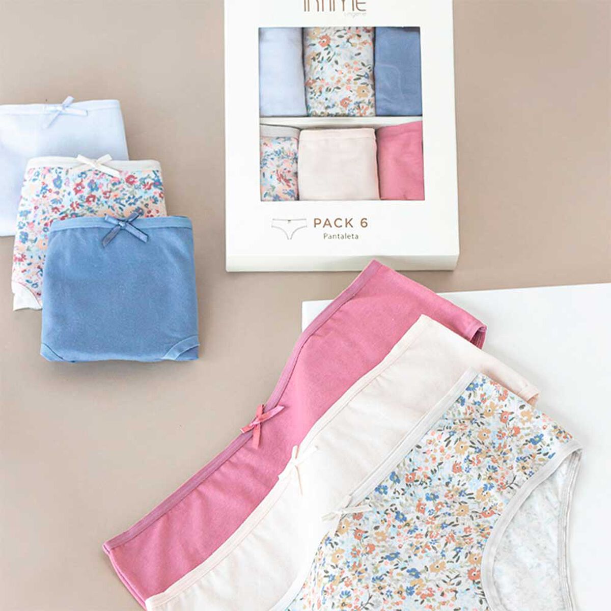 Pack 6 Calz&oacute;n Pantaleta Intime