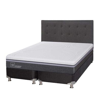 Imagen 2 del producto Box Spring CIC Base Dividida 2 Plazas Ortopedic Advance + Respaldo Eufrates
