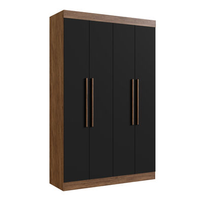 Imagen 1 del producto Clóset Exit Orlando 4 Puertas 2 Cajones Castaño y Negro