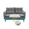 Sofá Living Factory Vintage 2 Cuerpos Gris