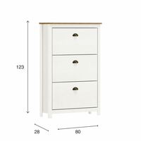 Zapatero Roca Posadas 3 Puertas Blanco