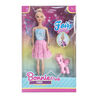 Muñeca hada de 29 cm con pequeño pony Boonie Pink
