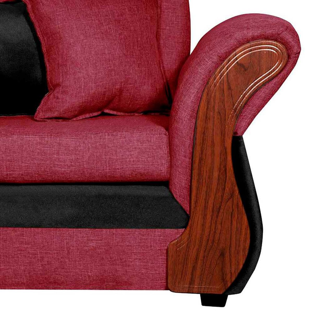 Sof&aacute; Seccional Dise&ntilde;o A&M Home Lucia Derecho 5 Cuerpos Burdeo