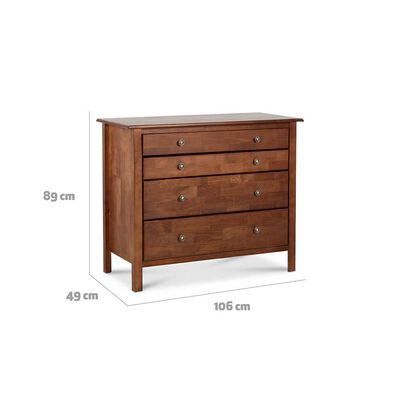 Imagen 2 del producto Cómoda CIC Berlin 4 Cajones Caramelo