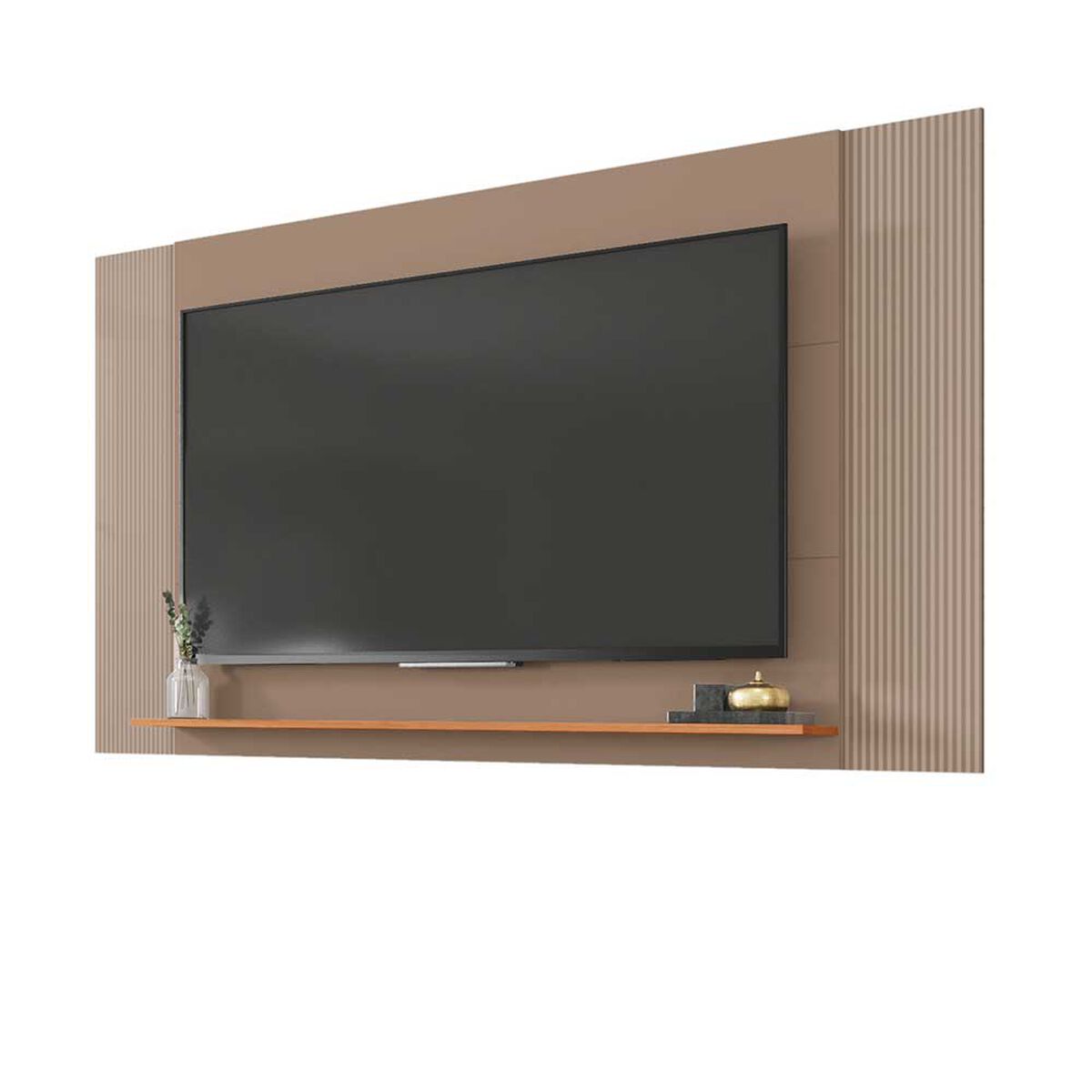Panel TV 65" + Rack TV 80" + Vitrina + Buffet Decocasa Mondrian Gris