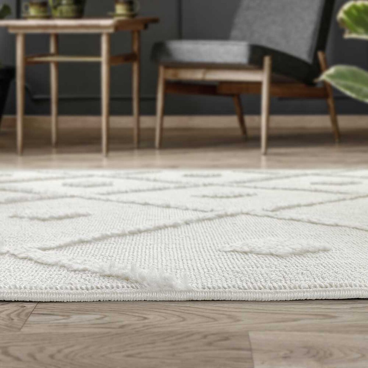 Alfombra Modalfo Palafito Blanca 160 x 230 cm