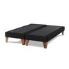 Base Europea Dividida Latam Home 2 Plazas Tela Velvet Negro