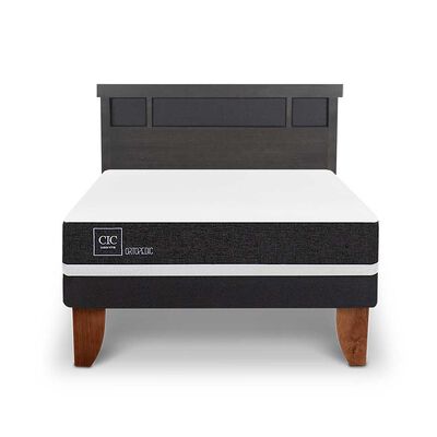 Imagen 1 del producto Cama Europea CIC 2 Plazas Ortopedic + Respaldo Dublin