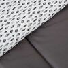 Set Plumón Bicolor + Juego de Sábanas Zibel 2 Plazas Gris Negro