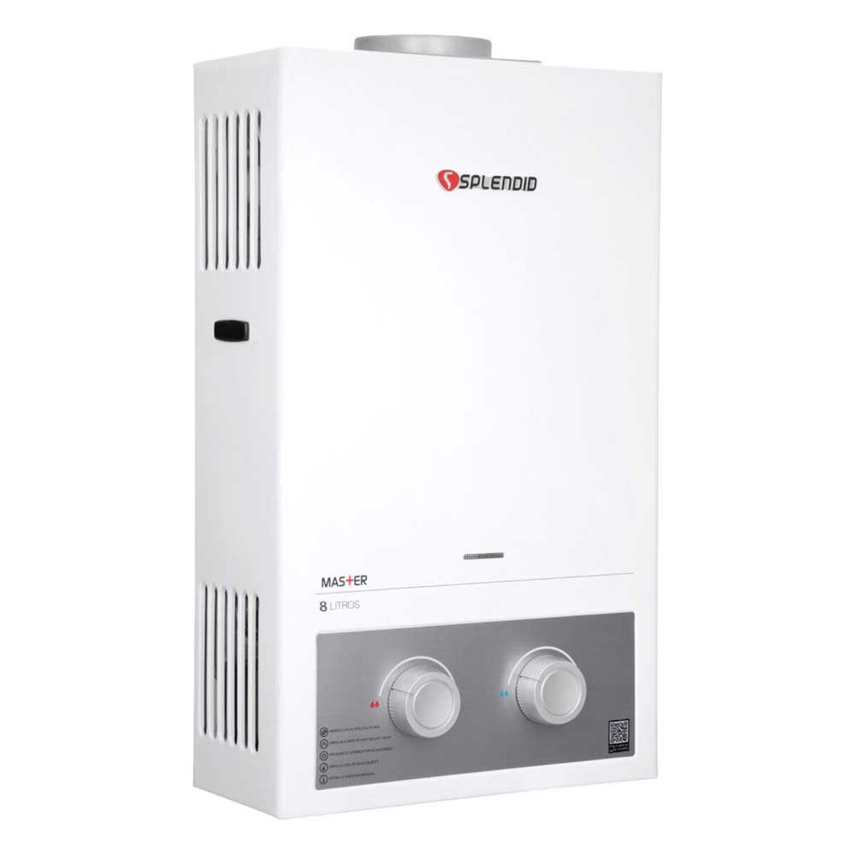 Calefont 8 litros Gas natural Tiro natural Splendid