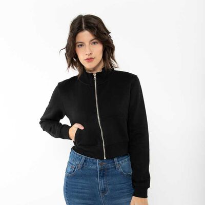 Polerón Crop Mujer Icono