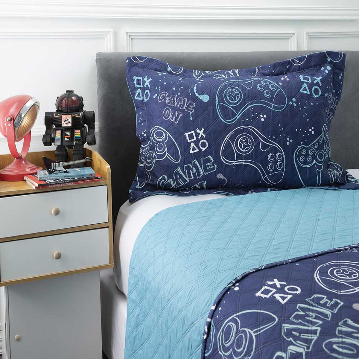 Cubrecama Infantil Estampado Casanova Kids 1,5 Plazas Enjoy