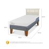 Cama Europea CIC 1,5 Plazas Excellence Plus + Respaldo Dublin Alpino