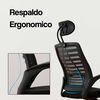 Silla de Escritorio Arthome Madrid Negra Blanca