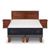 Cama Europea CIC Base Dividida 2 Plazas Grand Premium + Respaldo + Veladores