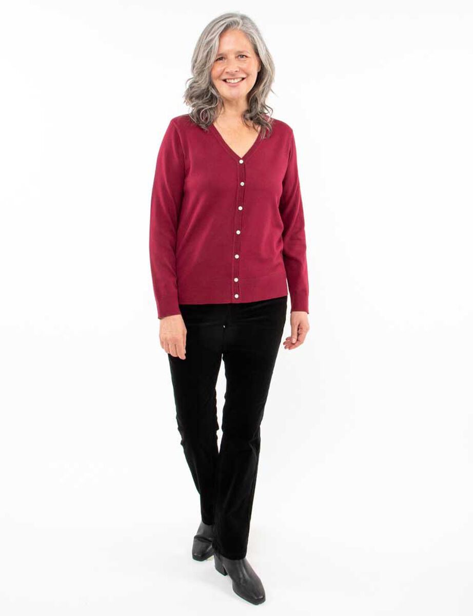 Sweater Cuello V Mujer Portman Club