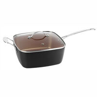 Sartén Olla Aluminio Multiuso Marmicoc Spring Negro 24 Cm