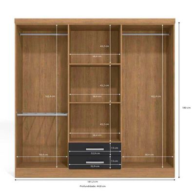Imagen 2 del producto Clóset Yardas S446 6 Puertas 2 Cajones