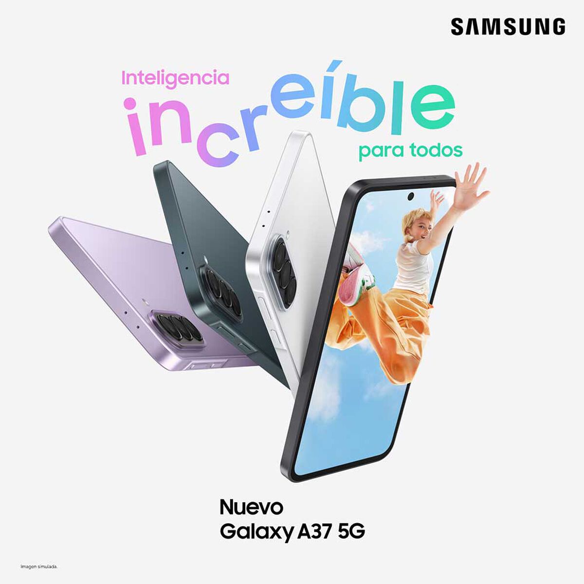 Celular Samsung Galaxy A37 128GB 6.7" Charcoal