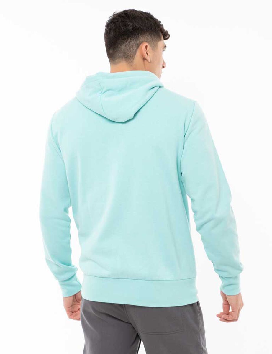 Polerón Hoodie Liso Con Cierre Hombre Icono