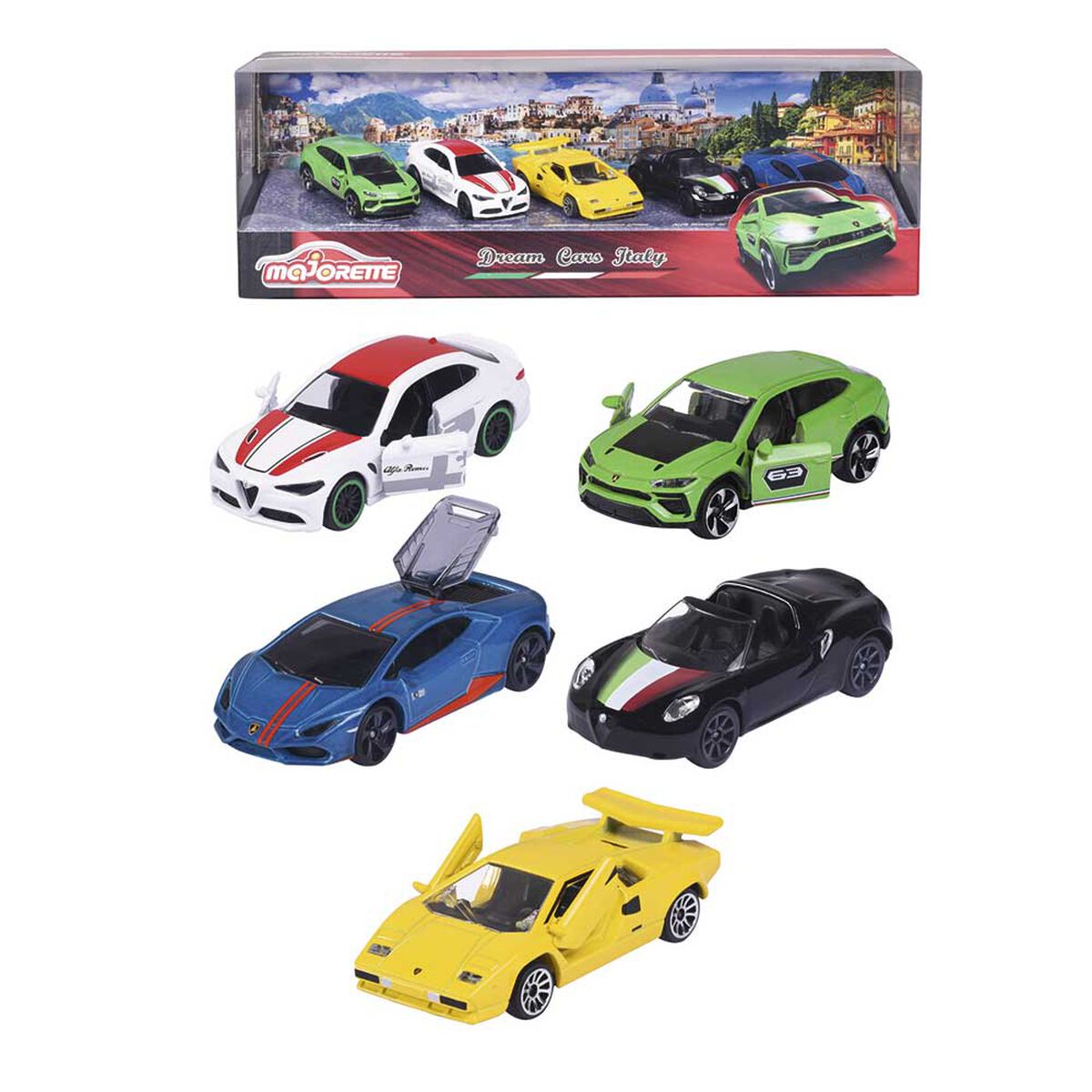Pack 5 Autos de Carrera Majorette