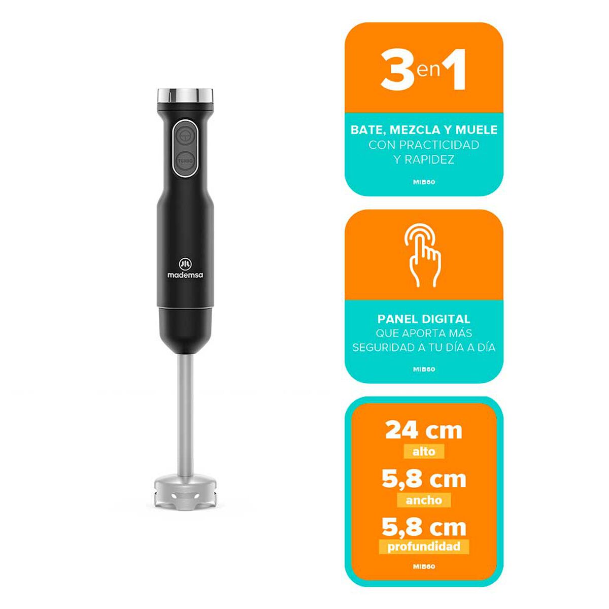 Minipimer Mademsa MIB60 700 ml