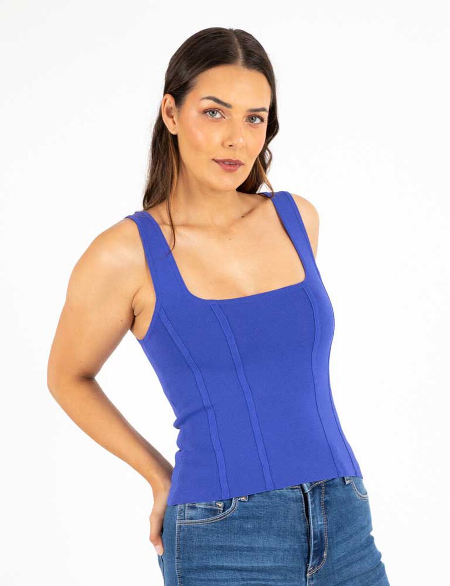 Polera Corset Lisa Mujer Zibel
