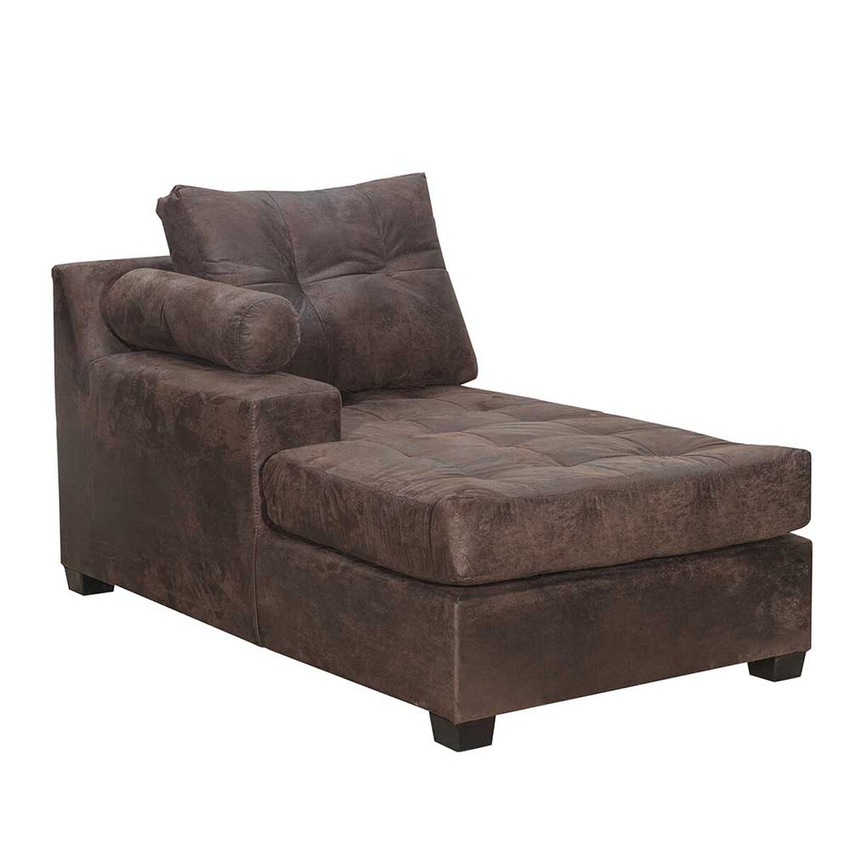 Sofá Seccional Innovamuebles Le Mans Doble Chaise XL 5 Cuerpos Café Envejecido
