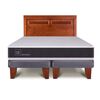 Cama Europea CIC Base Dividida King New Ortopedic + Respaldo Mil&aacute;n