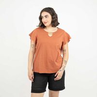 Polera Manga Corta Mujer Extralindas Color-1, Crudo, Fucsia, Morado, Negro