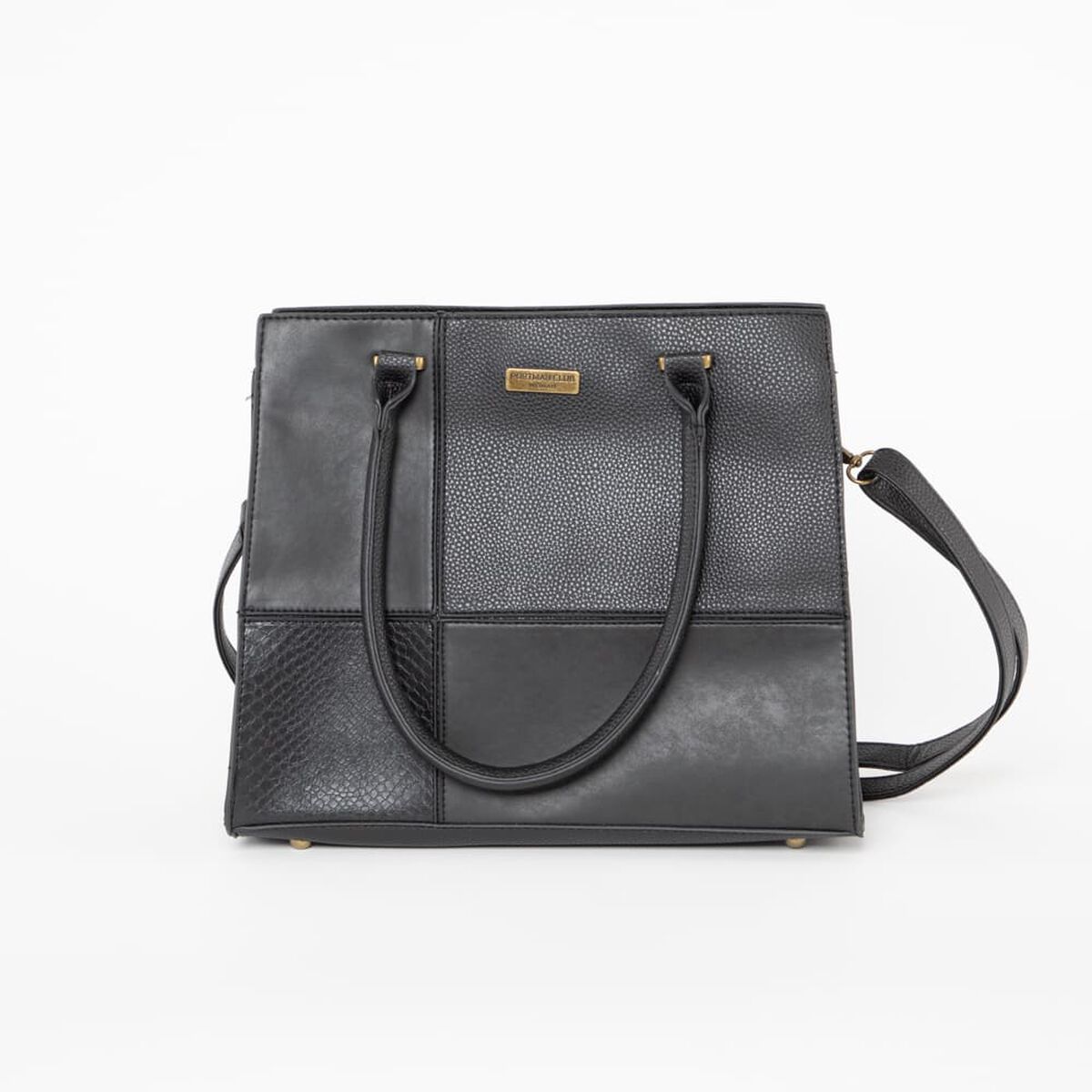 Cartera Ecocuero Negra Portman Club